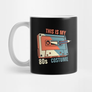 This Is My 80s Costume - Rewind Cassette With Pencil - Retro Cassette Mug